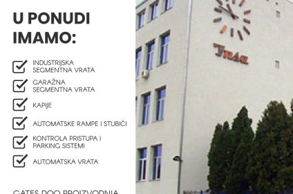 Montaža industrijskih i garažnih vrata Beograd GATES